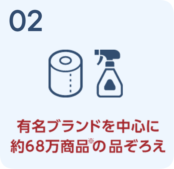有名ブランドを中心に約68万商品の品ぞろえ