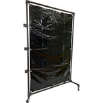 ＴＲＵＳＣＯ　溶接遮光フェンス　１０１５型接続　キャスター　深緑