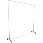 吉野　衝立用アルミパイプ　２×２　単体キャスター