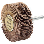 ＴＲＵＳＣＯ　軸付ソフトホイール　外径６０Ｘ厚２５Ｘ軸６　（５個入）　粒度＃８０　８０＃