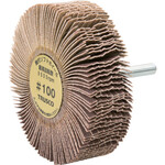 ＴＲＵＳＣＯ　軸付ソフトホイール　外径８０Ｘ厚２５Ｘ軸６　（５個入）　粒度＃１００　１００＃