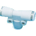 ＣＫＤ　チューブ継手　　ニュージョイントステンレスタイプ（両口チーズ）　適合チューブ外径４ｍｍ　接続口径Ｒ１／８