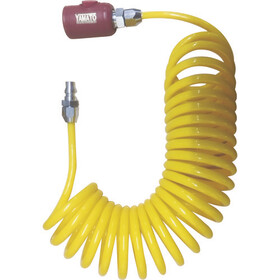 ヤマト　スパイラルエアホース（ボタン式カップリング付）