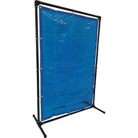 ＴＲＵＳＣＯ　溶接遮光フェンス　１０１５型単体　固定足　青