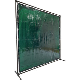 ＴＲＵＳＣＯ　溶接遮光フェンス　２０２０型単体固定足　緑