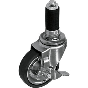 ｙａｚａｋｉ　パイプキャスター　車輪径Φ７５　自在車　ゴム車輪　ストッパー付　ＹＧＲ－７５Ｓ