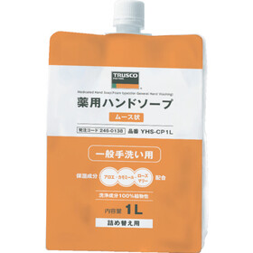 ＴＲＵＳＣＯ　薬用ハンドソープ　ムース状　袋入詰替キャップ式　１．０Ｌ