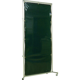 吉野　遮光フェンスアルミパイプ　１×２　接続キャスター　グリーン