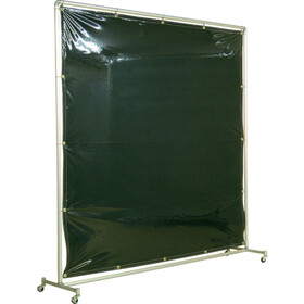 吉野　遮光フェンスアルミパイプ　２×２　単体キャスター　ダークグリーン