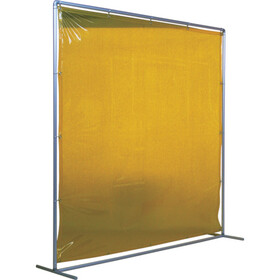 吉野　遮光フェンスアルミパイプ　２×２　単体固定　イエロー