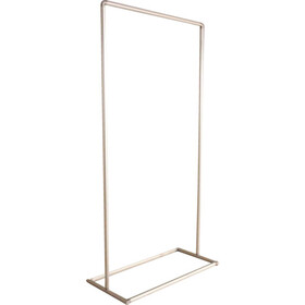 吉野　衝立用アルミパイプ　２×２　単体固定