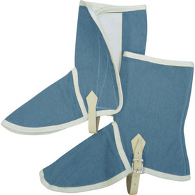 吉野　ハイブリッド（耐熱・耐切創）保護具　足カバー　ネイビーブルー