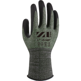 Ｗｅｅｄ　耐切創手袋　ＺＩＺＡＩ　ＺＩ－１８８７　ニトリル特殊加工背抜き　極薄の１８ゲージ　Ｍサイズ（１Ｐ個装）