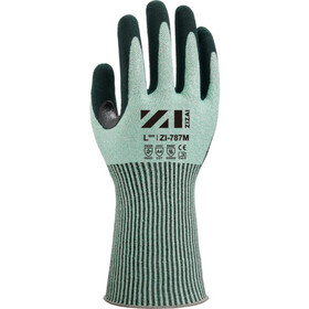 Ｗｅｅｄ　耐切創手袋　ＺＩＺＡＩ　ＺＩ－７８７Ｍ　ニトリル特殊加工背抜き　　手首丈ミディアムロングタイプ　１３ゲージ　Ｌサイズ（１Ｐ個装）
