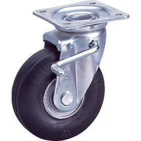 カナツー　ゼロプレッシャータイヤ　自在金具Ｓ付　許容荷重７０ｋｇｆ　車輪径Ｄ１５６ｍｍ